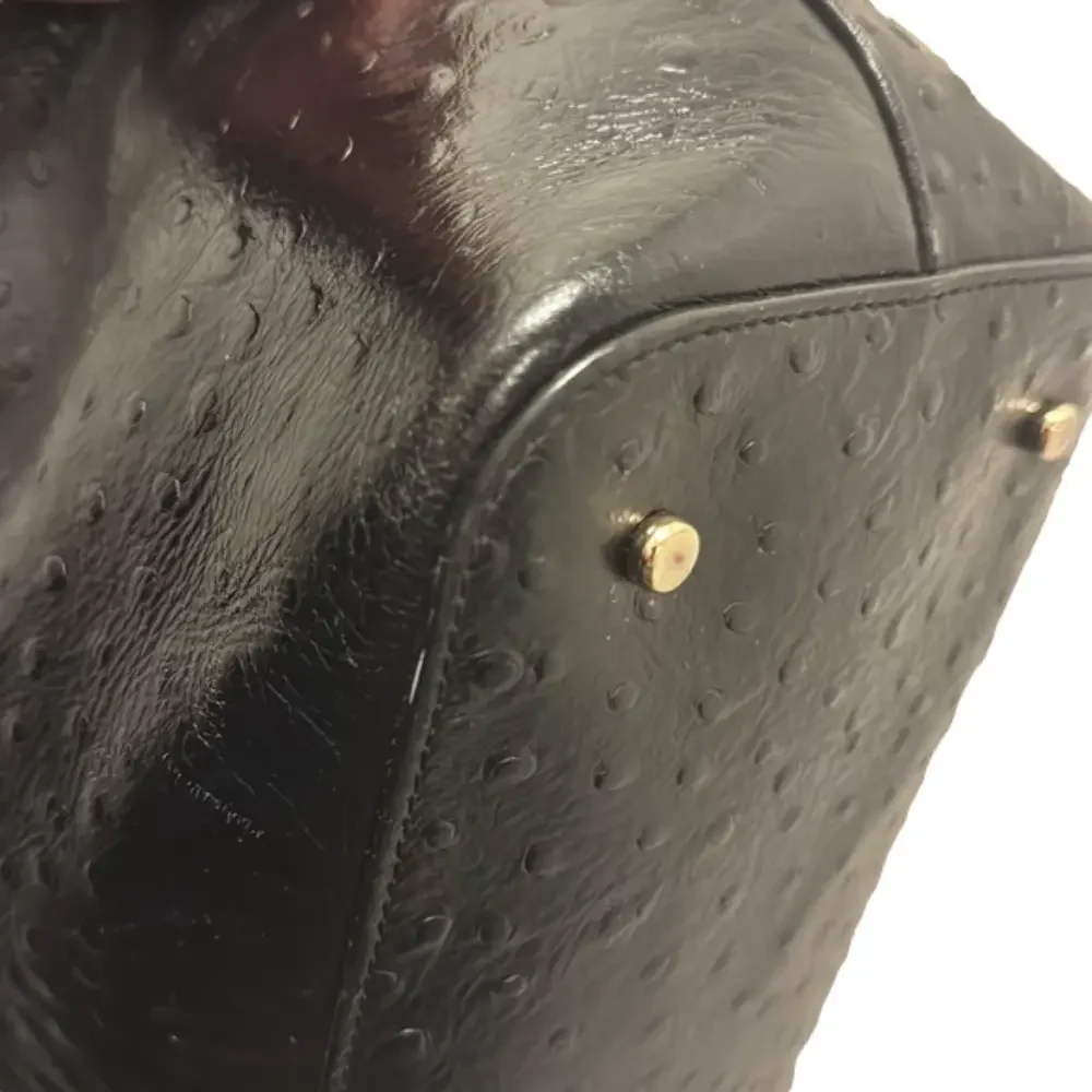 KATE SPADE ♠️ Harmony Valencia Road Black Leather Tote Ostrich Embossed bow